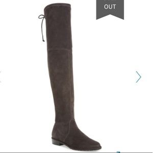 Stuart Weitzman Lowland Grey over-the-knee boots